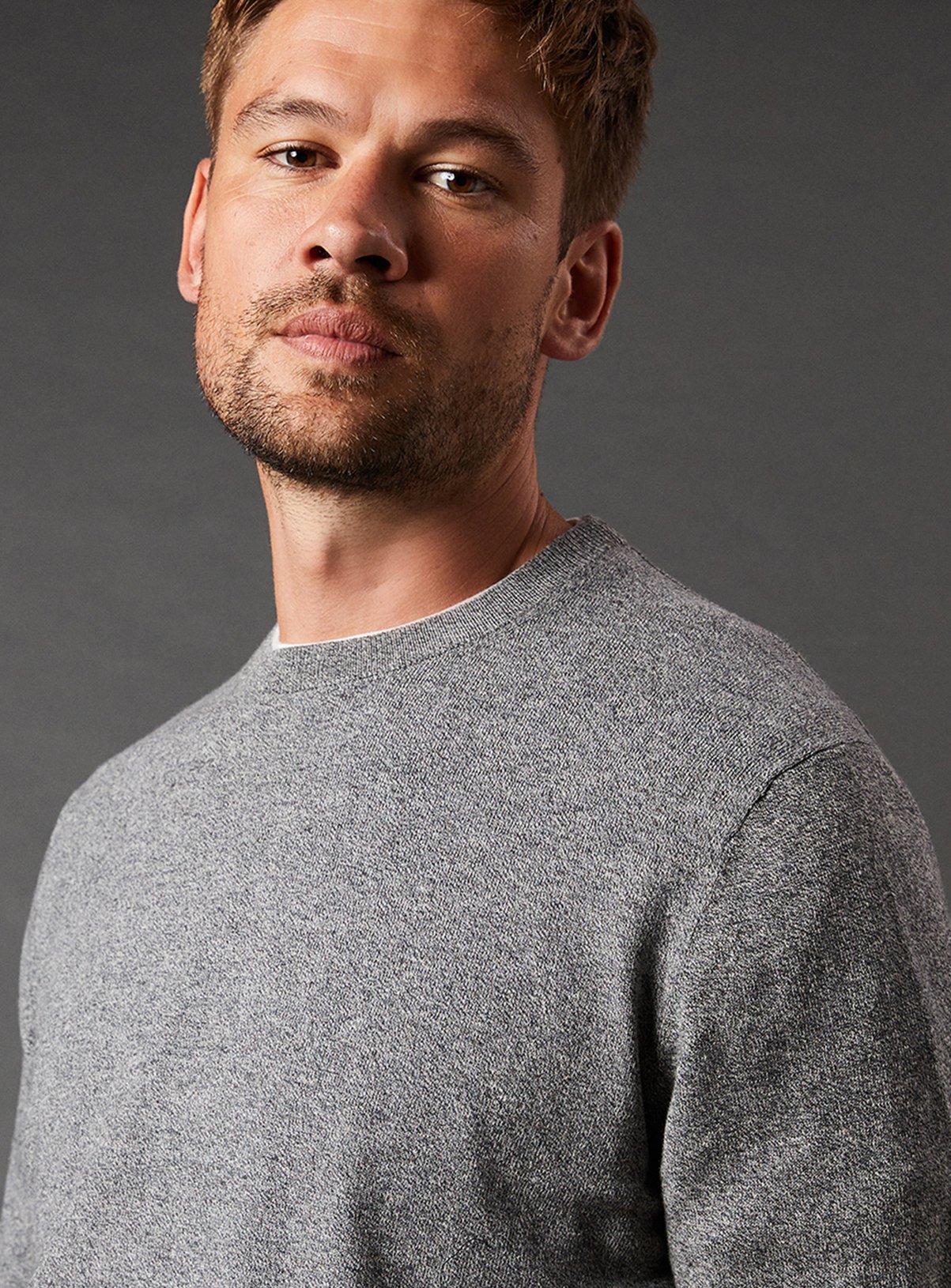 BURTON Grey Cotton Rich Crew Neck Jumper XXL - Image 2 thumbnail